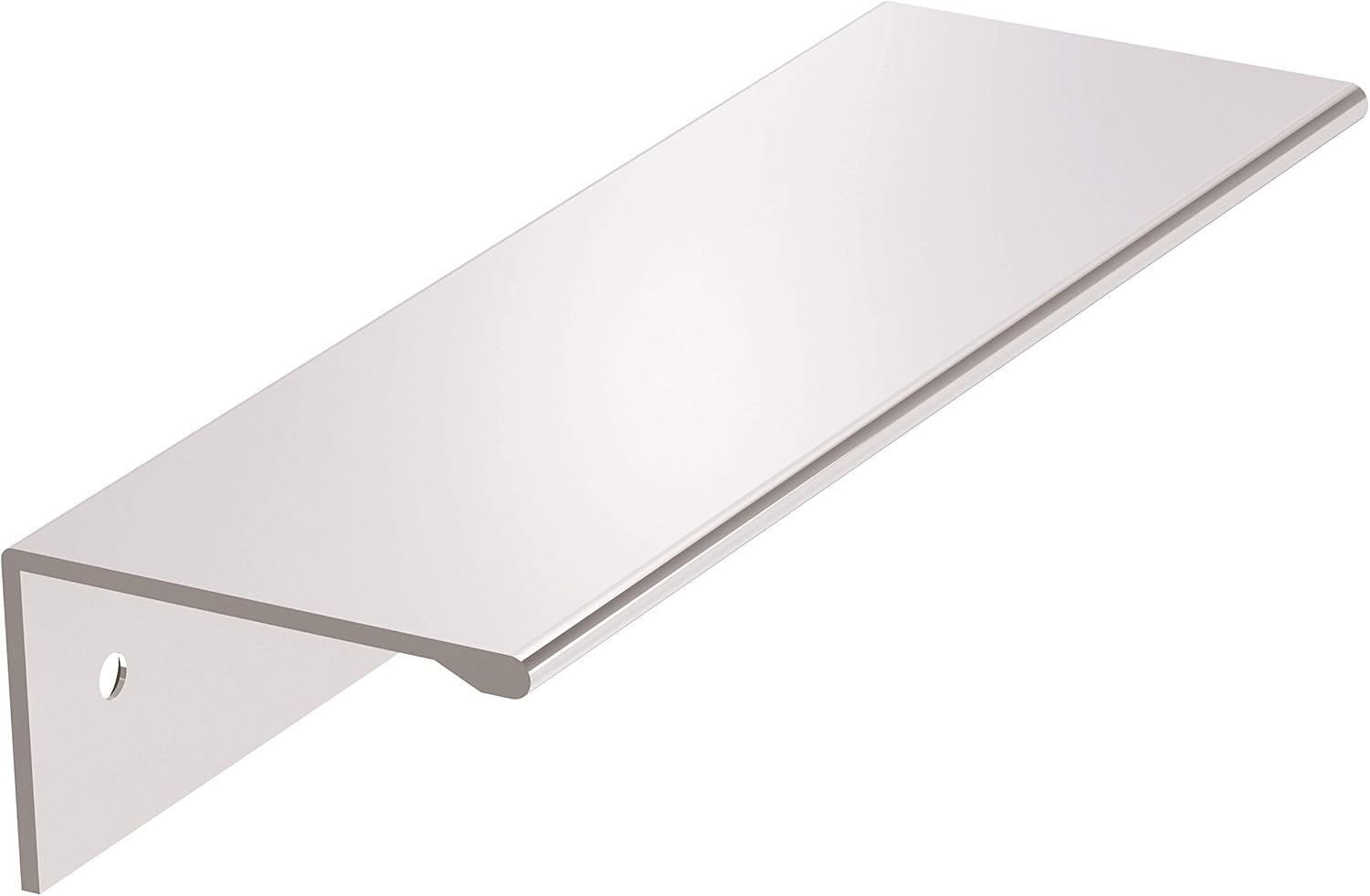 Amerock Edge Pulls 3-3/4 inch (96mm) Center-to-Center Polished Chrome Cabinet Edge Pull - 10 Pack