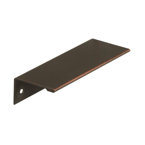 Amerock Edge Pulls 3-3/4 inch (96mm) Center-to-Center Oil-Rubbed Bronze Cabinet Edge Pull - 10 Pack