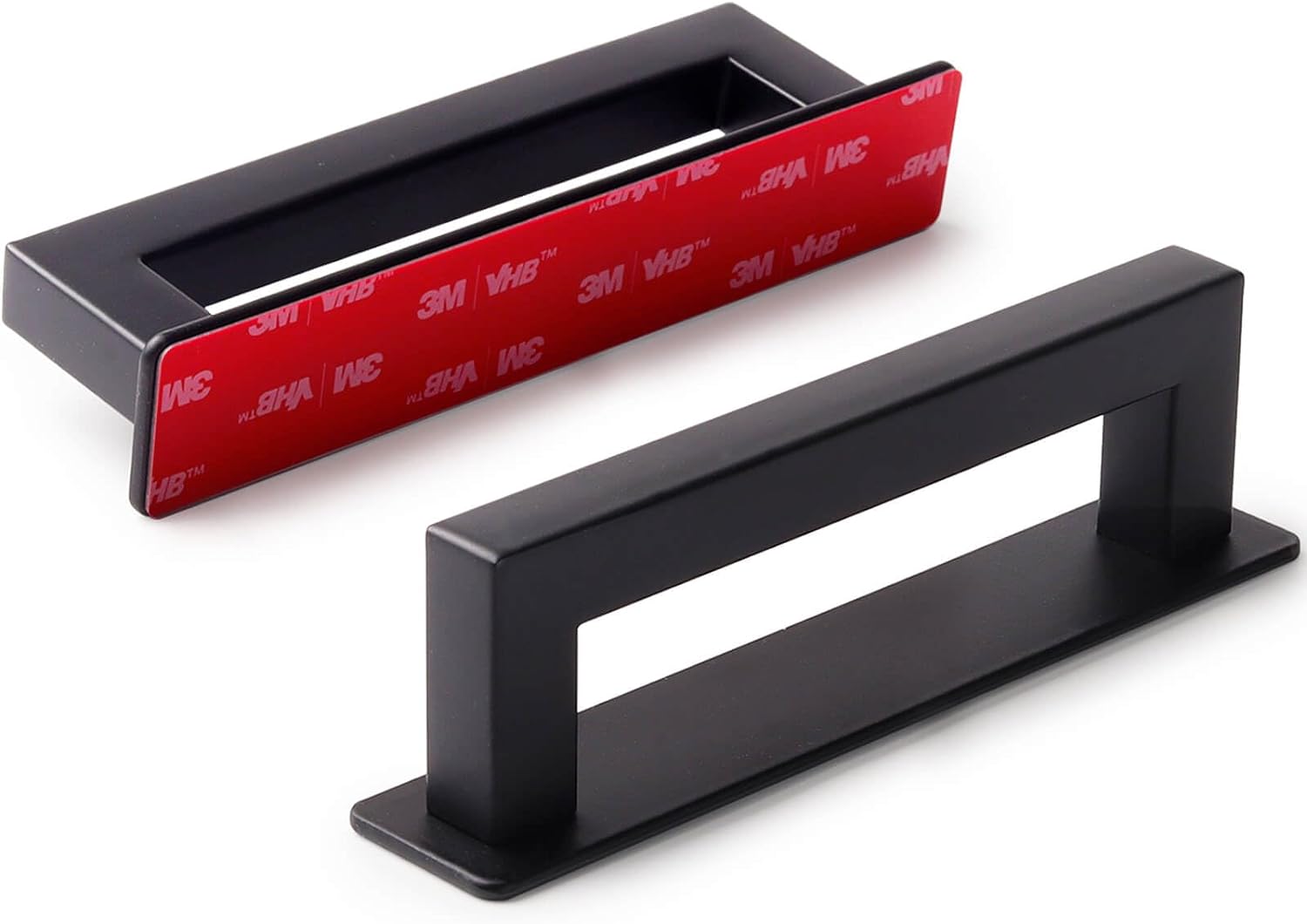 Adhesive Cabinet Handles Stick on Handle Self Stick Sliding Shower Door Handle 4-3/4" Black 14-Pack
