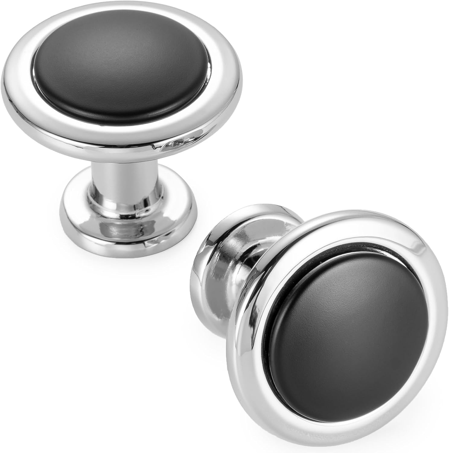 KOOFIZO Black & Chrome Knobs