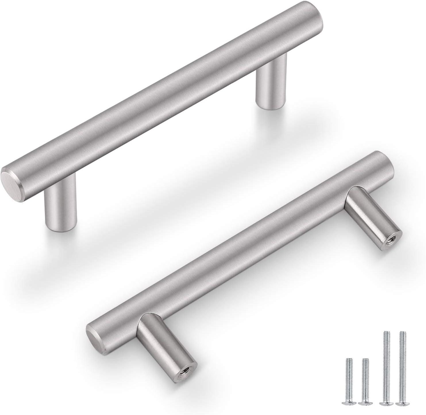 Probrico 3-1/2" Brushed Nickel T Bar Pull