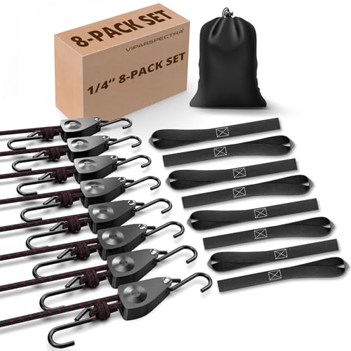 VIPARSPECTRA Ratchet Tie Down Straps (8 Pack)