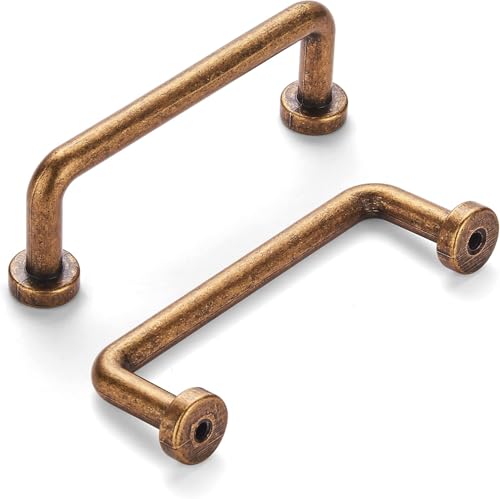 khtumeware 6-5/16 Inch Antique Brass Pulls
