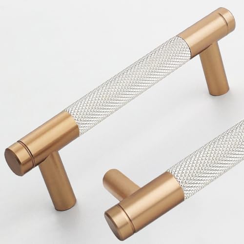 12 Pack 3 3/4 Inch 96 mm Bronze and Nickel Barrel Cabinet Pulls Cupboard Aluminum Handles Drawer Pull Cabinet Handles