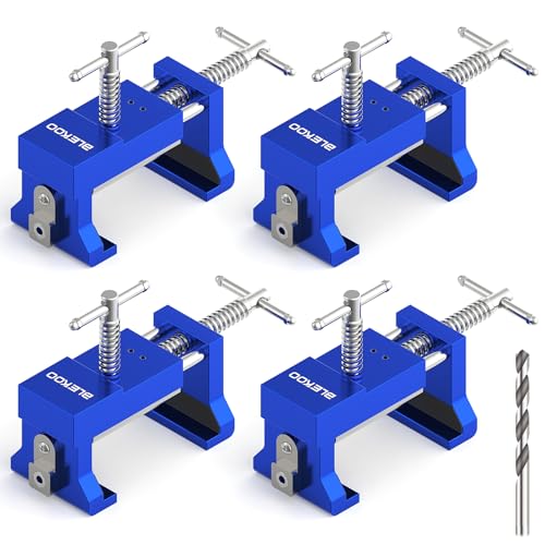 4 Pack Cabinet Clamps for Installation, Solid Drilling Tool With Pilot Hole Guide