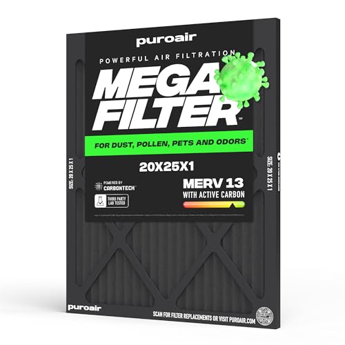 PuroAir Mega Filter 20x25x1 (4 Pack)