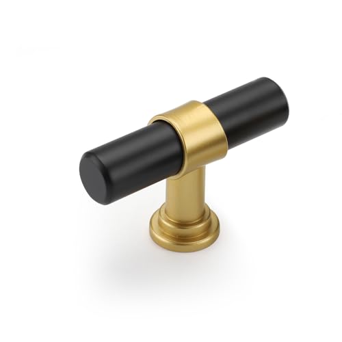 goldenwarm 500 Pack Black and Gold Cabinet Knobs