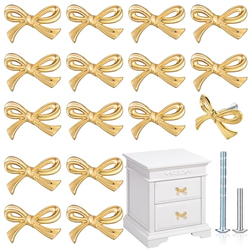 Bow Drawer Knobs Metal Bow (16pcs)