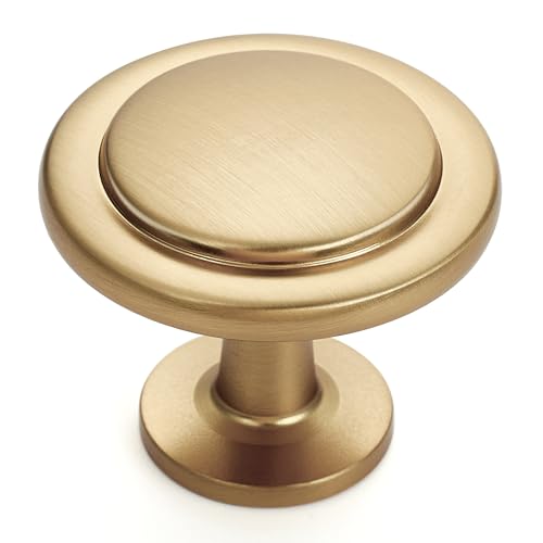 Ravinte 45 Pack 1-1/4 inch Kitchen Cabinet Knobs Champagne Bronze Dresser Zinc Pulls Door Drawer Handles for Dresser Drawers