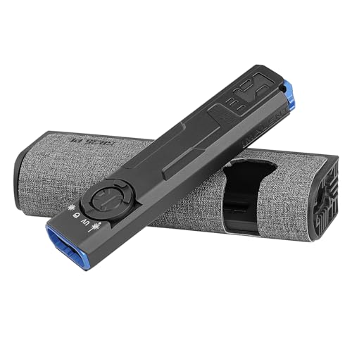 IMALENT GR35 EDC Flat Flashlight with Red Light, UV and White LED Combo, 2800 Lumens Type-C Rechargeable Portable Pocket Lights Perfect for Checking, Working (GR35 Red Light kit)