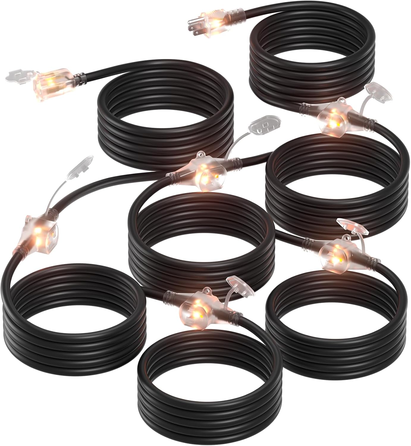 addlon 6 Outlet Outdoor Extension Cord 50FT