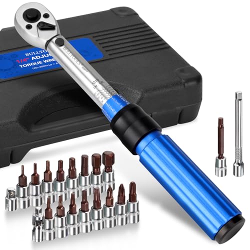 BULLTOOLS 1/4 Inch Drive Click Torque Wrench Set