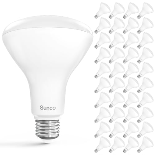 Sunco 40 Pack BR30 Light Bulbs LED, Recessed Can Light Bulbs, Indoor Flood Bulb, 850 LM, 11W (65W Equivalent), 3000K Warm White, Dimmable, E26 Base, for Home, Kitchen, Bedroom UL